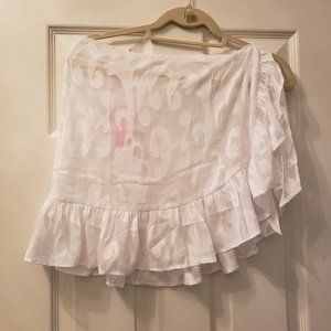 NWT Lilly Pulitzer Chrystal White Sarong Cover-Up, S/M